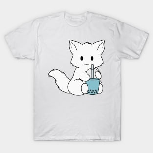 Bubble Tea White Fox T-Shirt